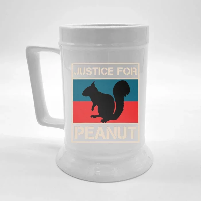 Justice For Peanut The Squirrel Front & Back Beer Stein