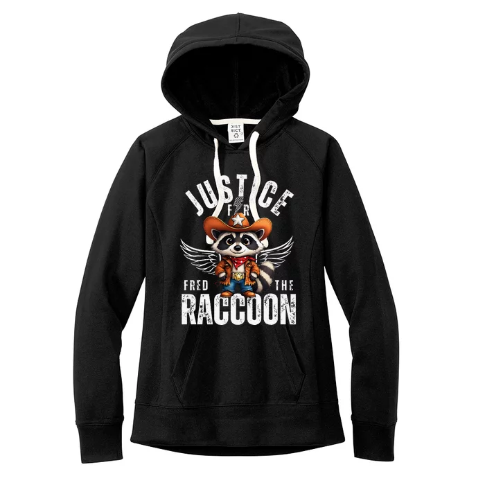 Justice For Peanut The Squirrel & Fred The Racoon Women's Fleece Hoodie