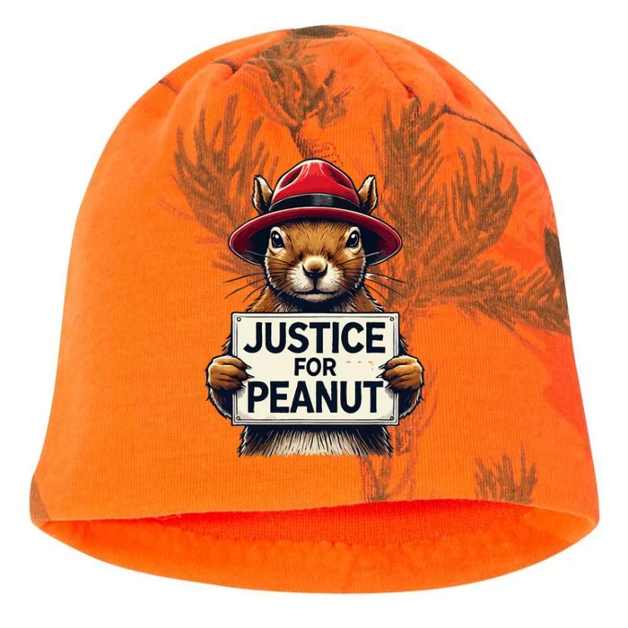 Justice For Peanut The Squirrel Wanted Kati - Camo Knit Beanie