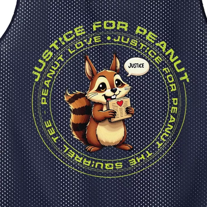 Justice For Peanut And Fred Squirrel Lovers Mesh Reversible Basketball Jersey Tank