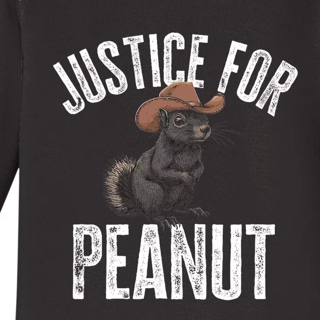 Justice For Peanut The Squirrel Peanut Squirrel Baby Long Sleeve Bodysuit