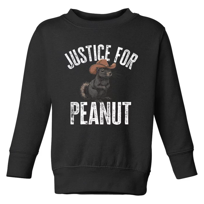 Justice For Peanut The Squirrel Peanut Squirrel Toddler Sweatshirt