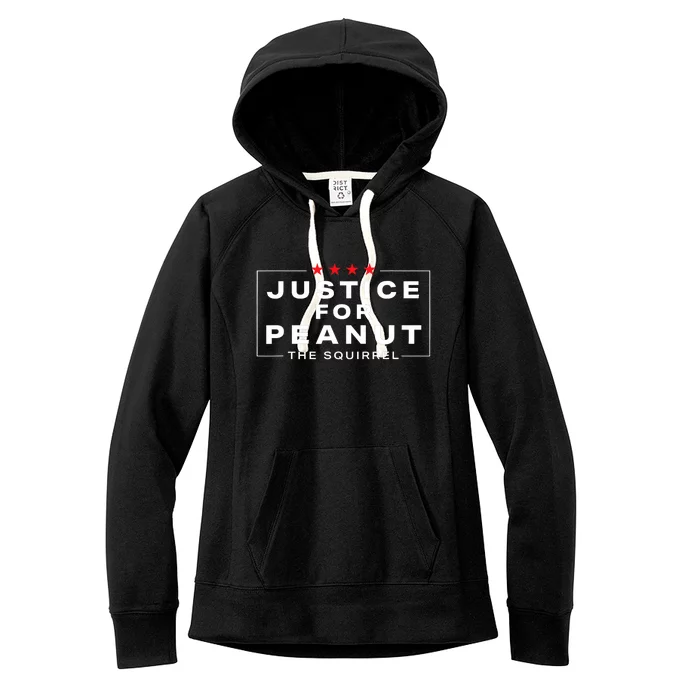 Justice For Peanut The Squirrel Peanut Squirrel Design Women's Fleece Hoodie