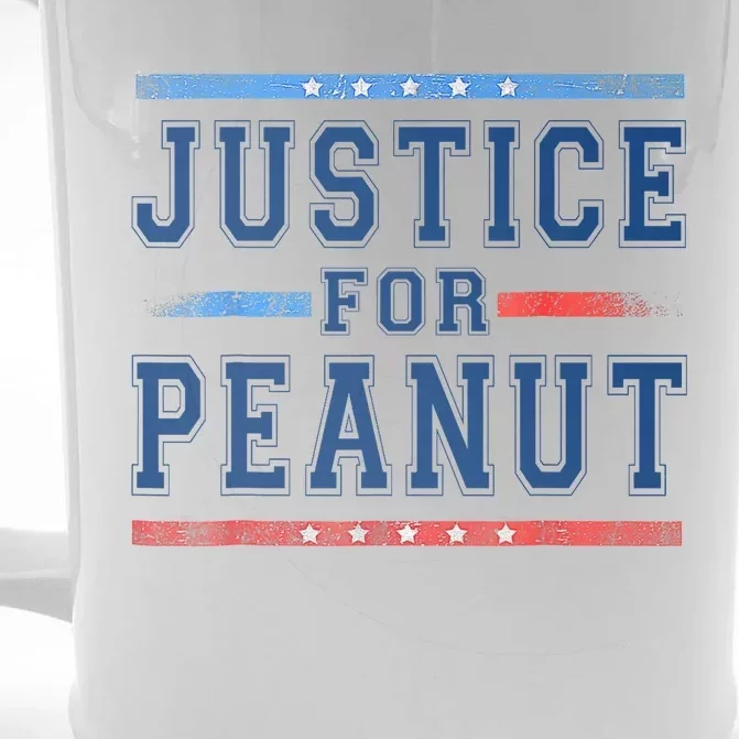 Justice For Peanut The Squirrel Peanut Squirrel Trending Design Front & Back Beer Stein