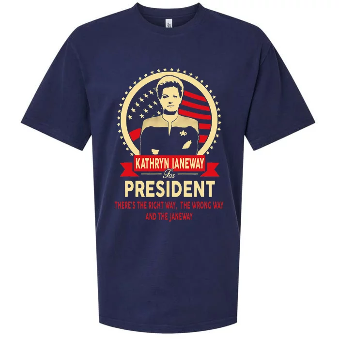 Janeway For President! Sueded Cloud Jersey T-Shirt