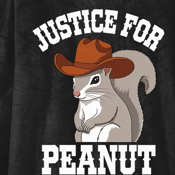 Justice For Peanut The Squirrel 2024 Hooded Wearable Blanket