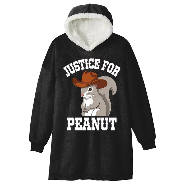 Justice For Peanut The Squirrel 2024 Hooded Wearable Blanket