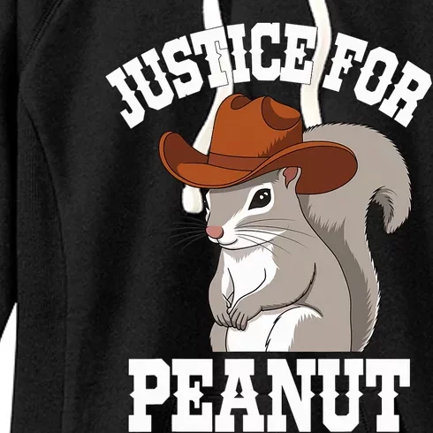 Justice For Peanut The Squirrel 2024 Women's Fleece Hoodie