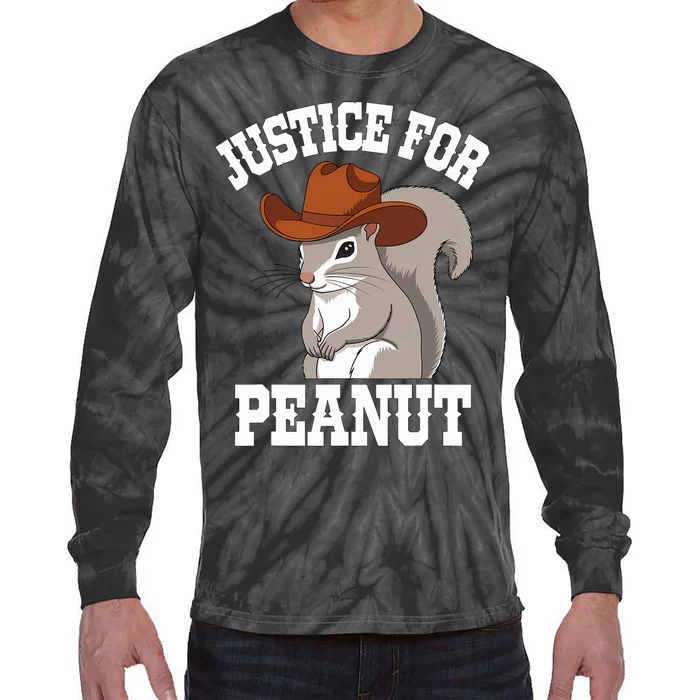 Justice For Peanut The Squirrel 2024 Tie-Dye Long Sleeve Shirt