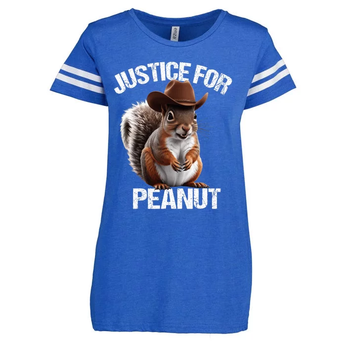 Justice For Peanut The Squirrel Peanut Squirrel Trending Design Enza Ladies Jersey Football T-Shirt