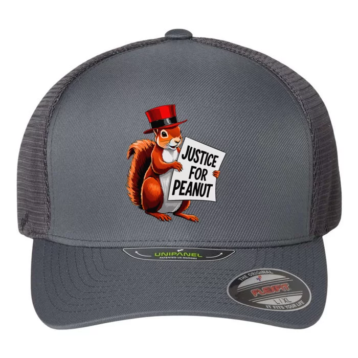 Justice For Peanut The Squirrel Peanut Squirrel Flexfit Unipanel Trucker Cap