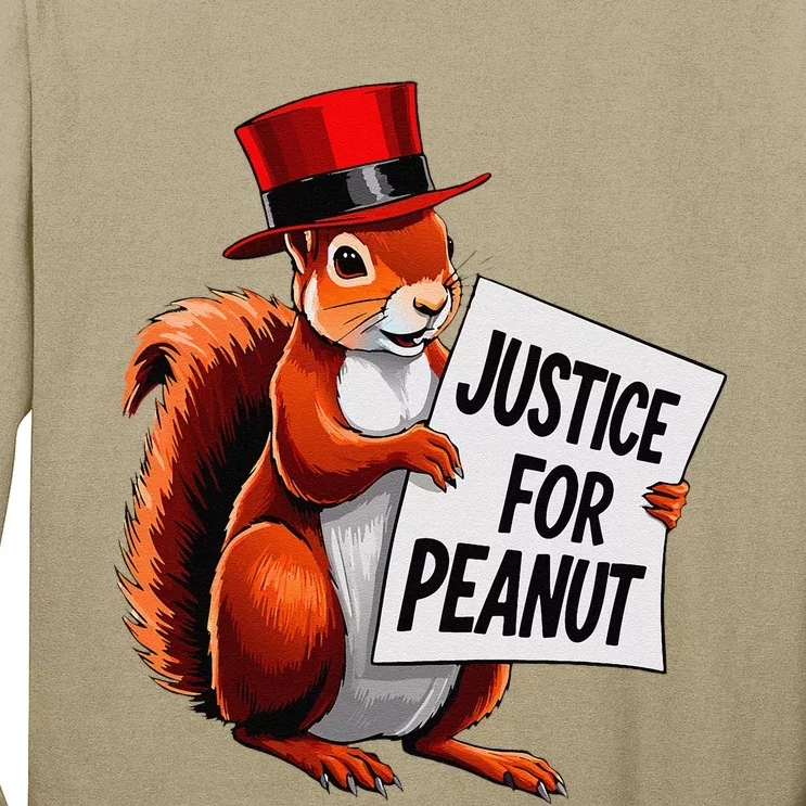 Justice For Peanut The Squirrel Peanut Squirrel Long Sleeve Shirt