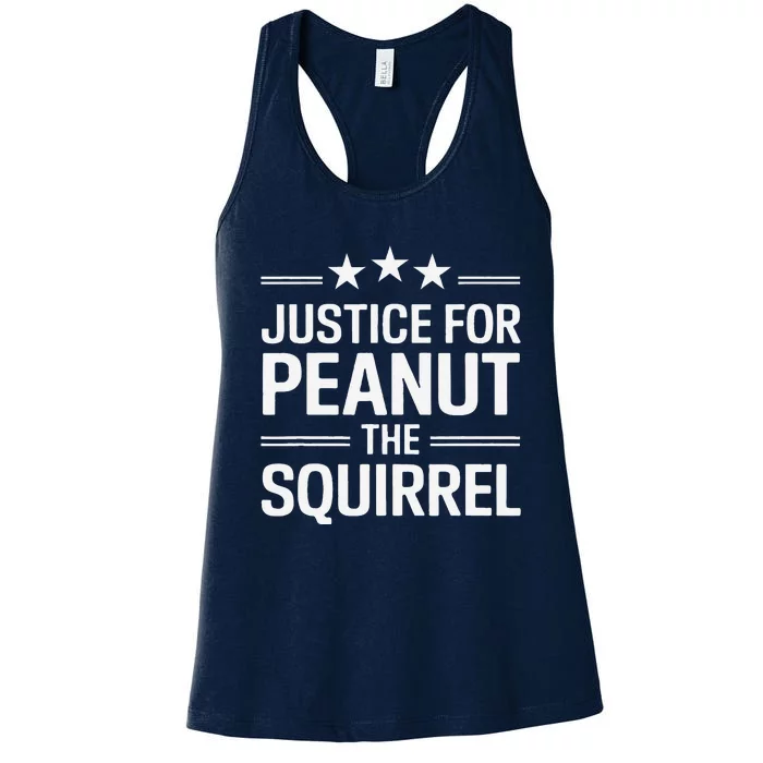 Justice For Peanut The Squirrel Peanut Squirrel Women's Racerback Tank