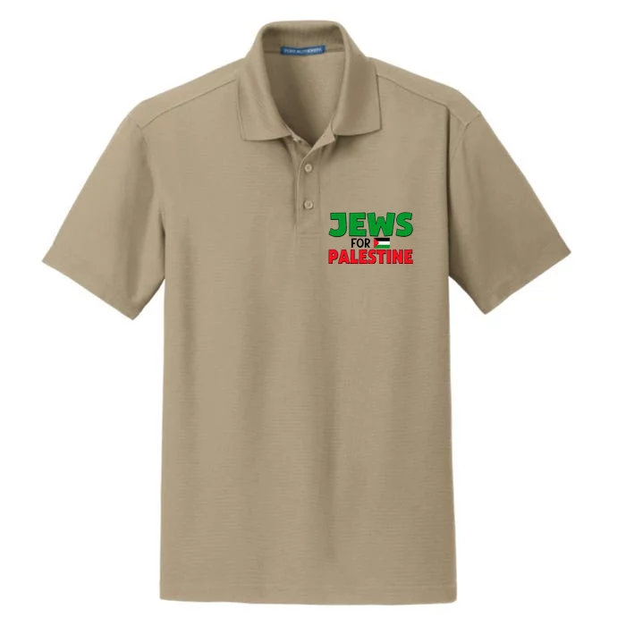 Jews For Palestine Peace Love Free Palestine Flag Dry Zone Grid Performance Polo