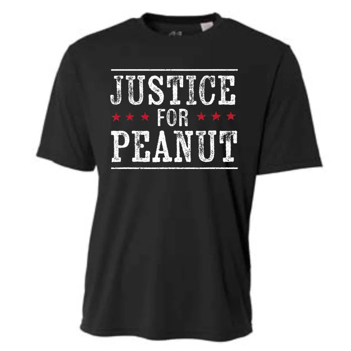 Justice For Peanut The Squirrel Cooling Performance Crew T-Shirt