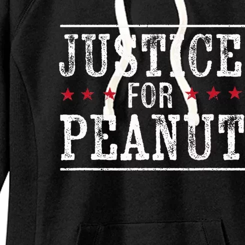 Justice For Peanut The Squirrel Women's Fleece Hoodie