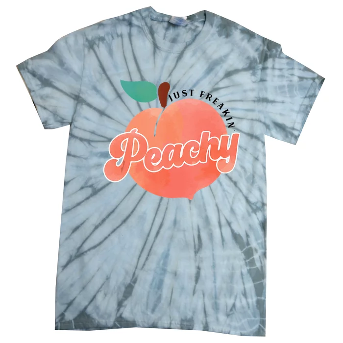 Just Freakin Peachy Hippie Summer Apparel Tee Gift Tie-Dye T-Shirt