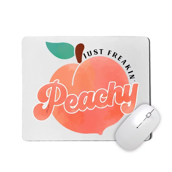 Just Freakin Peachy Hippie Summer Apparel Tee Gift Mousepad