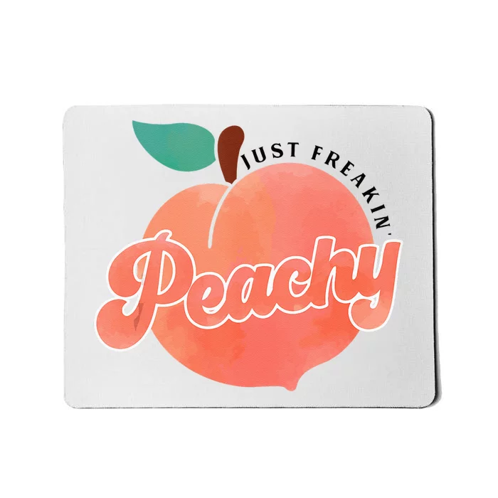 Just Freakin Peachy Hippie Summer Apparel Tee Gift Mousepad