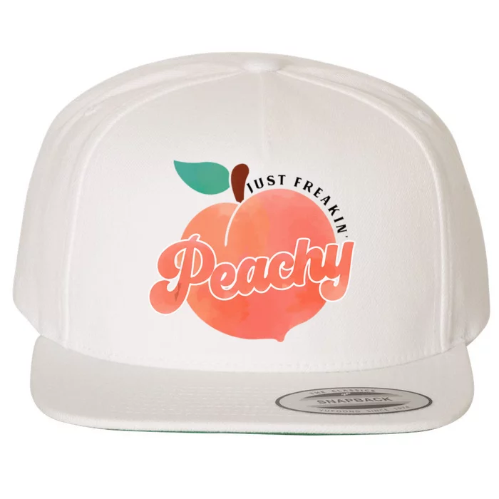 Just Freakin Peachy Hippie Summer Apparel Tee Gift Wool Snapback Cap