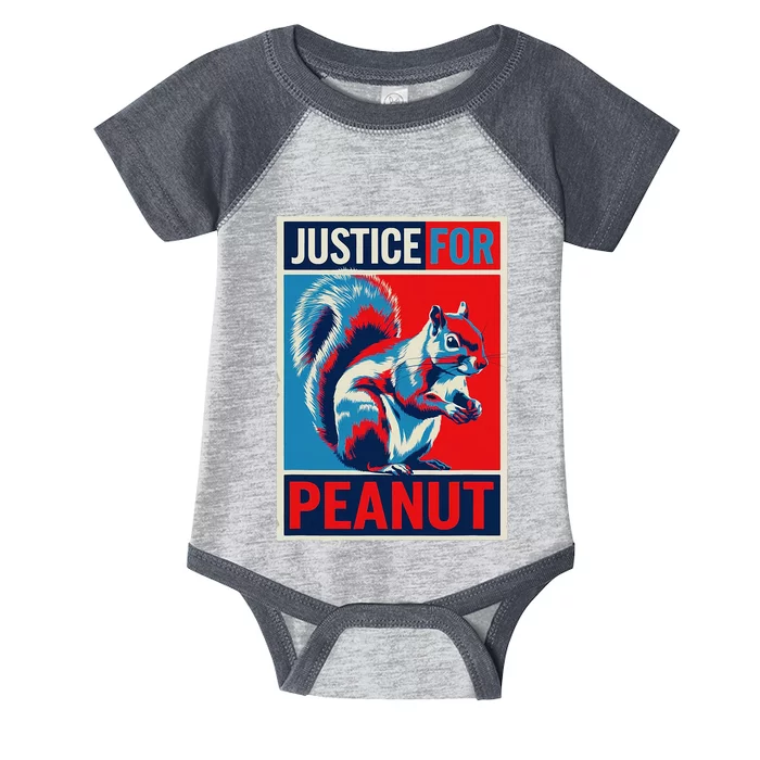 Justice For Peanut The Squirrel P’Nut Pnut Squirrel T Min Infant Baby Jersey Bodysuit