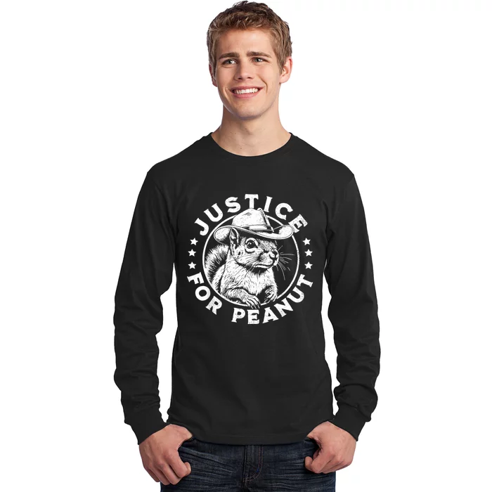 Justice For Peanut The Squirrel P’Nut Pnut Peanut Squirrel Long Sleeve Shirt