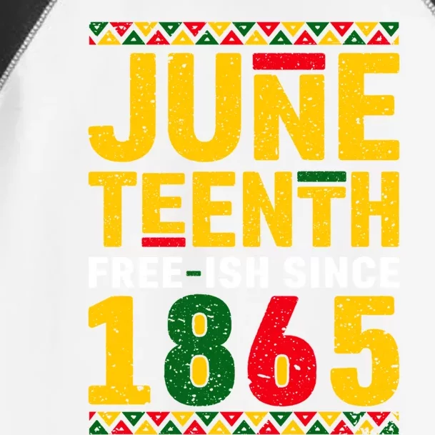 Juneteenth Freegiftish Since 1865 Black Independence African Gift Toddler Fine Jersey T-Shirt