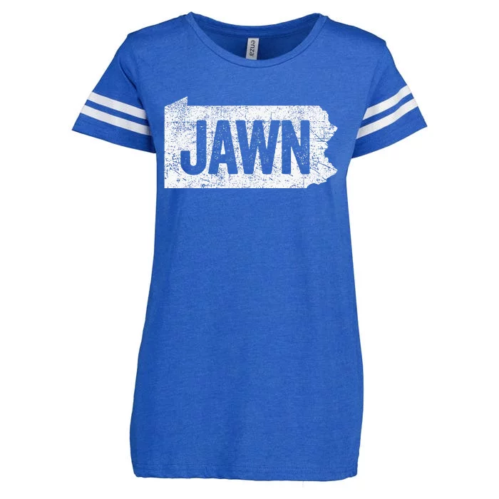 Jawn Funny Slang Philadelphia Vintage Enza Ladies Jersey Football T-Shirt