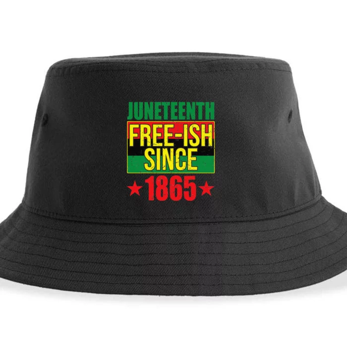 Juneteeth Freeish Since 1865 Black History AfroAmerican Sustainable Bucket Hat