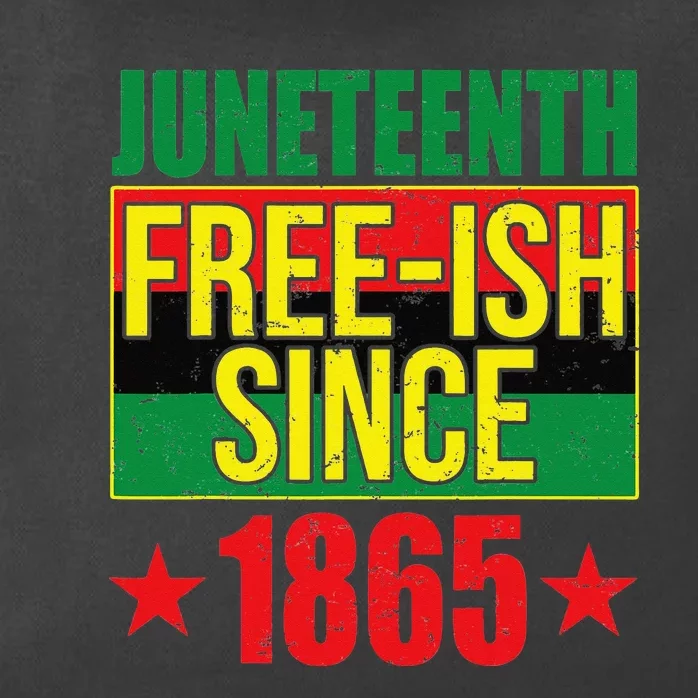 Juneteeth Freeish Since 1865 Black History AfroAmerican Zip Tote Bag