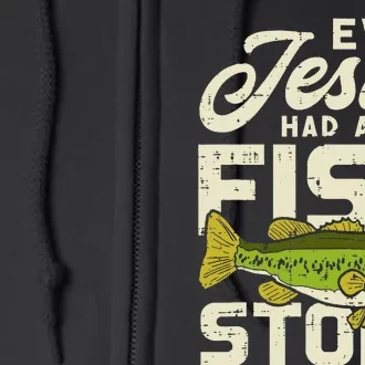 Jesus Fish Story Fisherman God Christ Fishing Christian Gift Full Zip Hoodie