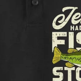 Jesus Fish Story Fisherman God Christ Fishing Christian Gift Dry Zone Grid Performance Polo