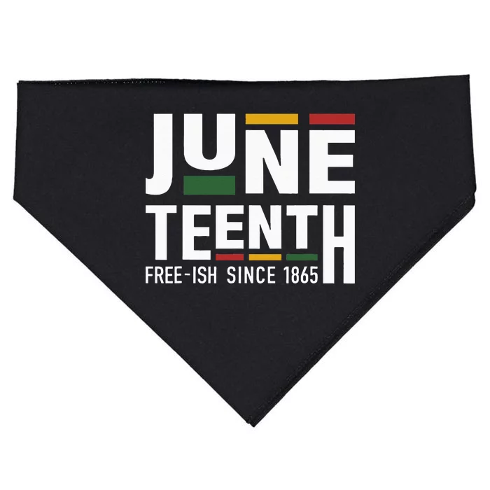 Juneteenth freeish since 1865 for black african freedom USA-Made Doggie Bandana