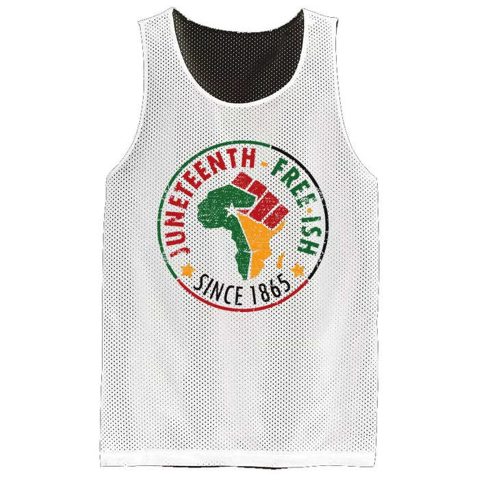 juneteenth freeish since 1865 Mesh Reversible Basketball Jersey Tank