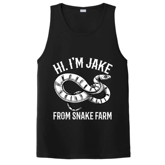 Jake From Snake Farm Rattlesnake Pit Funny Snake Performance Tank