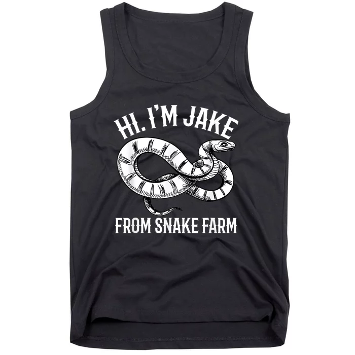 Jake From Snake Farm Rattlesnake Pit Funny Snake Tank Top