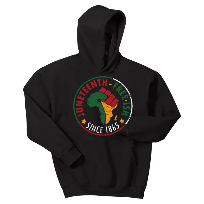 juneteenth freeish since 1865 Kids Hoodie