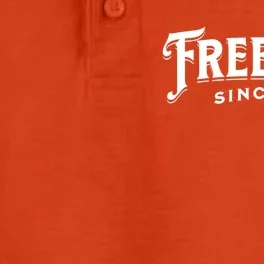 Junenth Freeish Since 1865 Junenth Celebrating 1865 Gift Dry Zone Grid Performance Polo