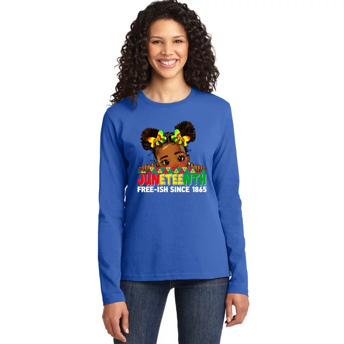 Juneteenth Freeish Since 1865 Black Freedom Day Gift Ladies Long Sleeve Shirt