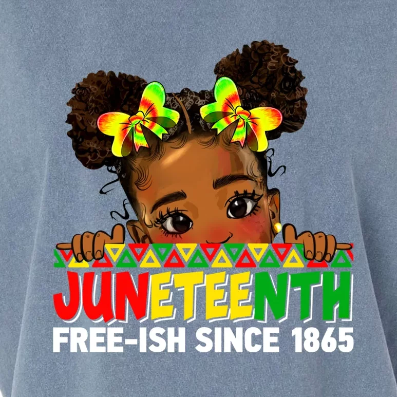 Juneteenth Freeish Since 1865 Black Freedom Day Gift Garment-Dyed Women's Muscle Tee