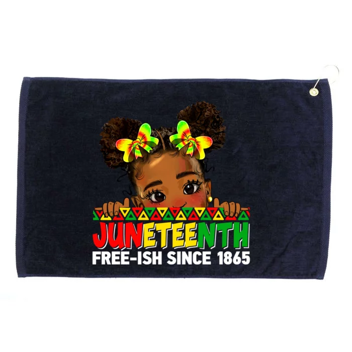 Juneteenth Freeish Since 1865 Black Freedom Day Gift Grommeted Golf Towel