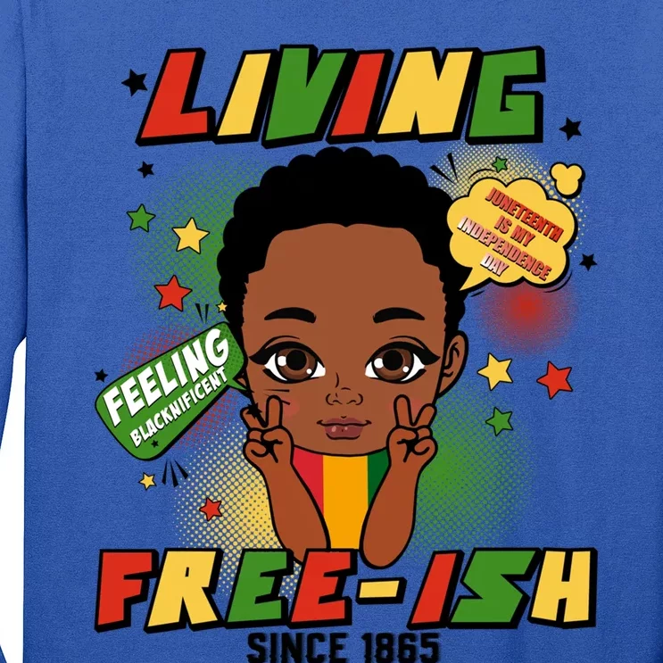 Juneteenth Freeish Since 1865 Black Freedom Afro Gift Long Sleeve Shirt