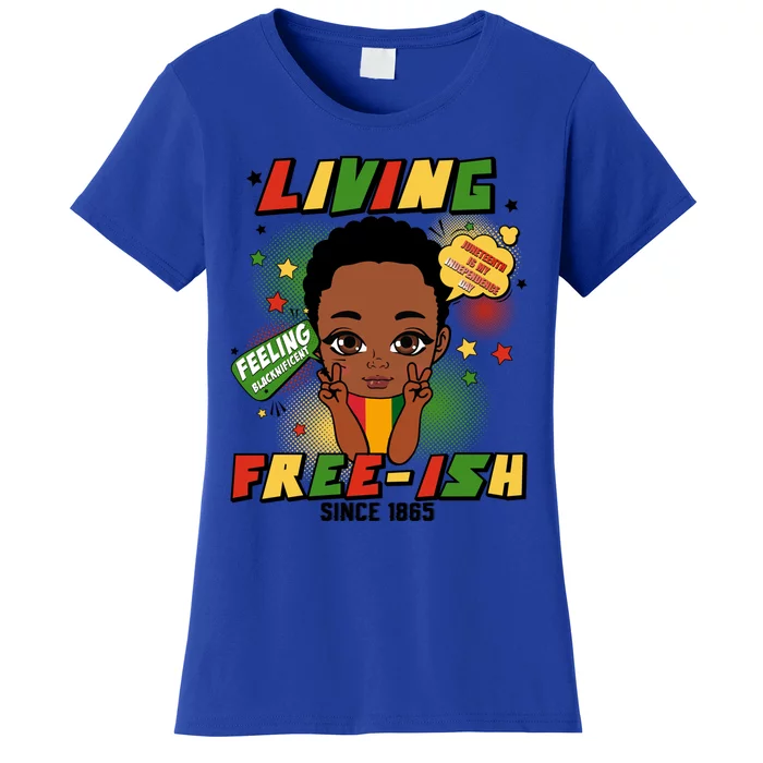 Juneteenth Freeish Since 1865 Black Freedom Afro Gift Women's T-Shirt