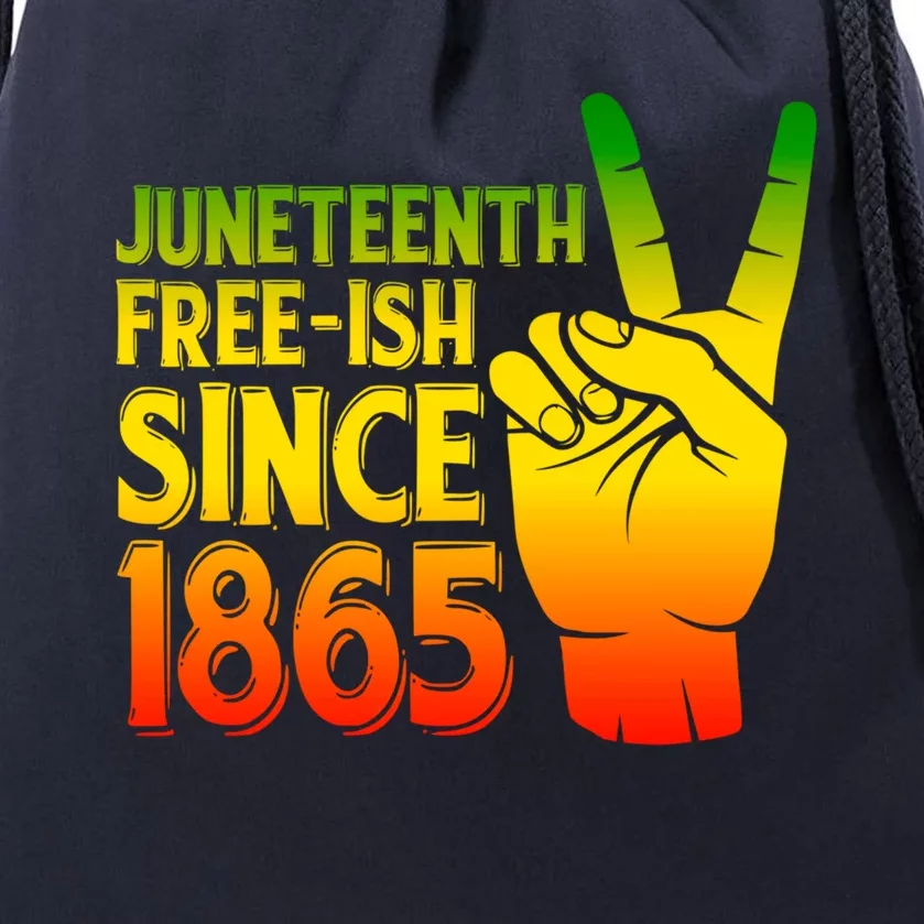 Juneteenth Freegiftish Since 1865 African Black History Month Cool Gift Drawstring Bag