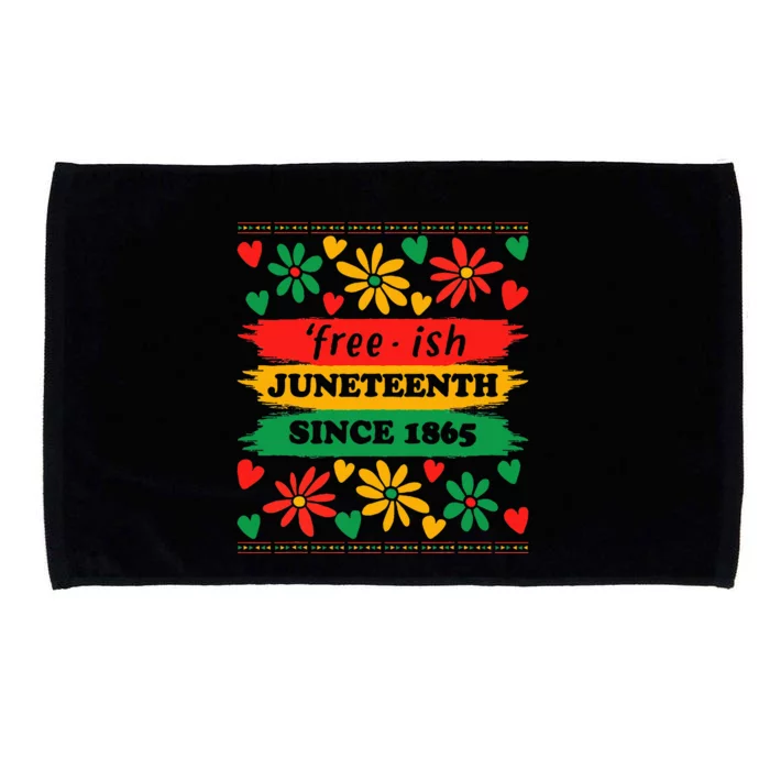 Juneteenth Freeish Since 1865 African American Freedom Day Microfiber Hand Towel