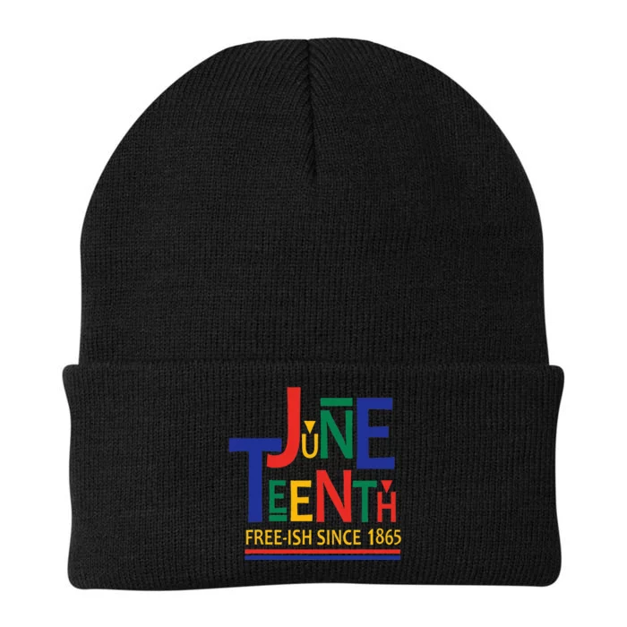 JUNETEENTH Freeish Since 1865 Melanin Ancestor Black History Knit Cap Winter Beanie