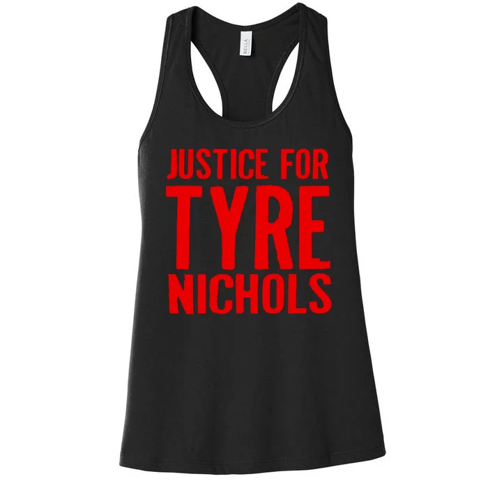 Justice For Tyre Nichols Tribute Women's Racerback Tank