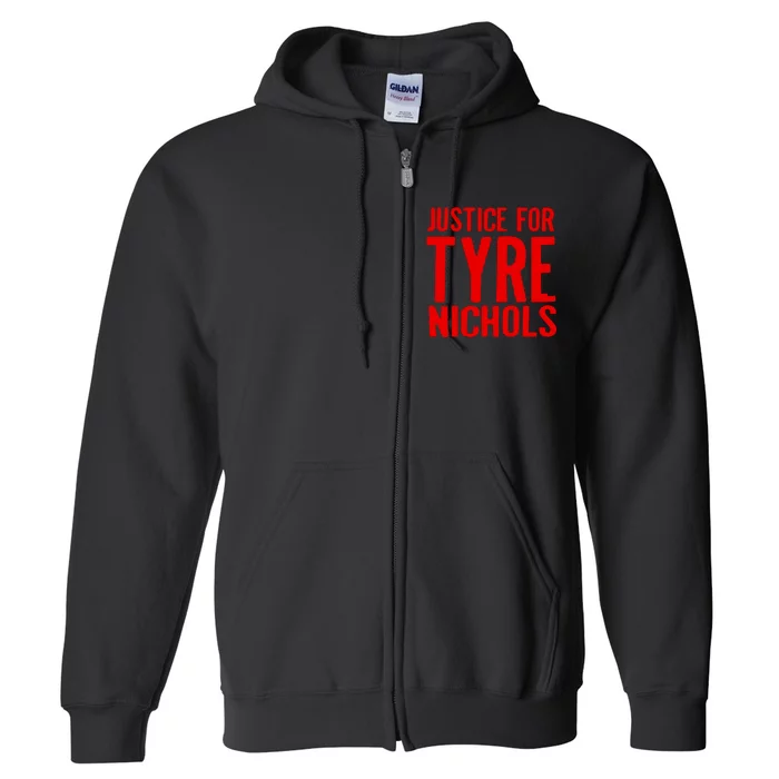 Justice For Tyre Nichols Tribute Full Zip Hoodie