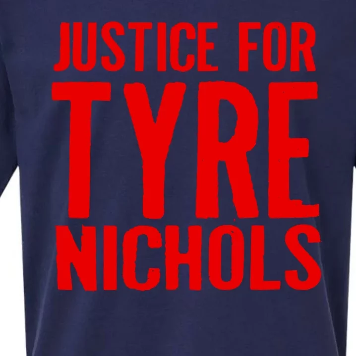 Justice For Tyre Nichols Tribute Sueded Cloud Jersey T-Shirt