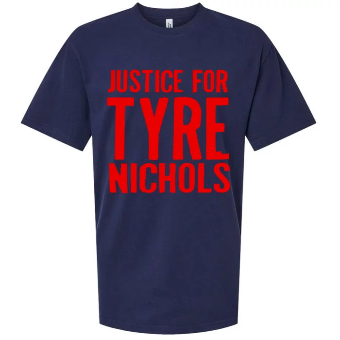 Justice For Tyre Nichols Tribute Sueded Cloud Jersey T-Shirt